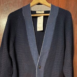Men's ONS Navy Blue Cardigan Sweater
